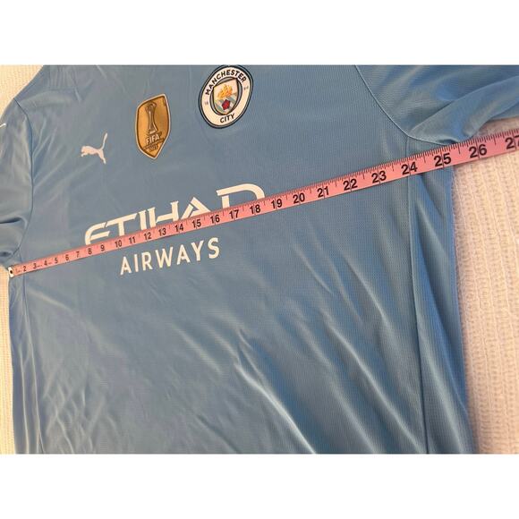 NWT MANCHESTER CITY 2024 2025 HOME FOOTBALL SHIRT JERSEY EPL - Picture 12 of 12